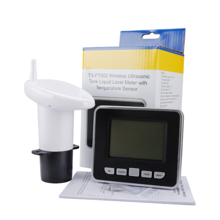 TS-FT002 Multifunctional Ultrasonic Electronic Water Tank Level Gauge With Indoor Temperature Thermometer Clock Display Water Level Gauge, TS-FT002 TS-FT002 Multifunctional Ultrasonic Electronic Water Tank Level Gauge With Indoor Temperature Thermometer Clock Display Water Level Gauge, TS-FT002